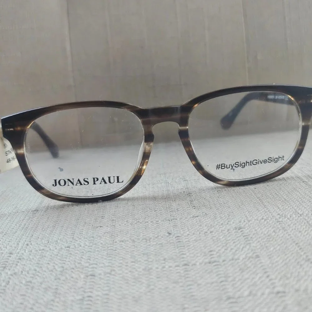 Jonas Paul Young Kid Eyeglasses Frame Striped Maple Ryan/Ruth Glass Eyewear $76